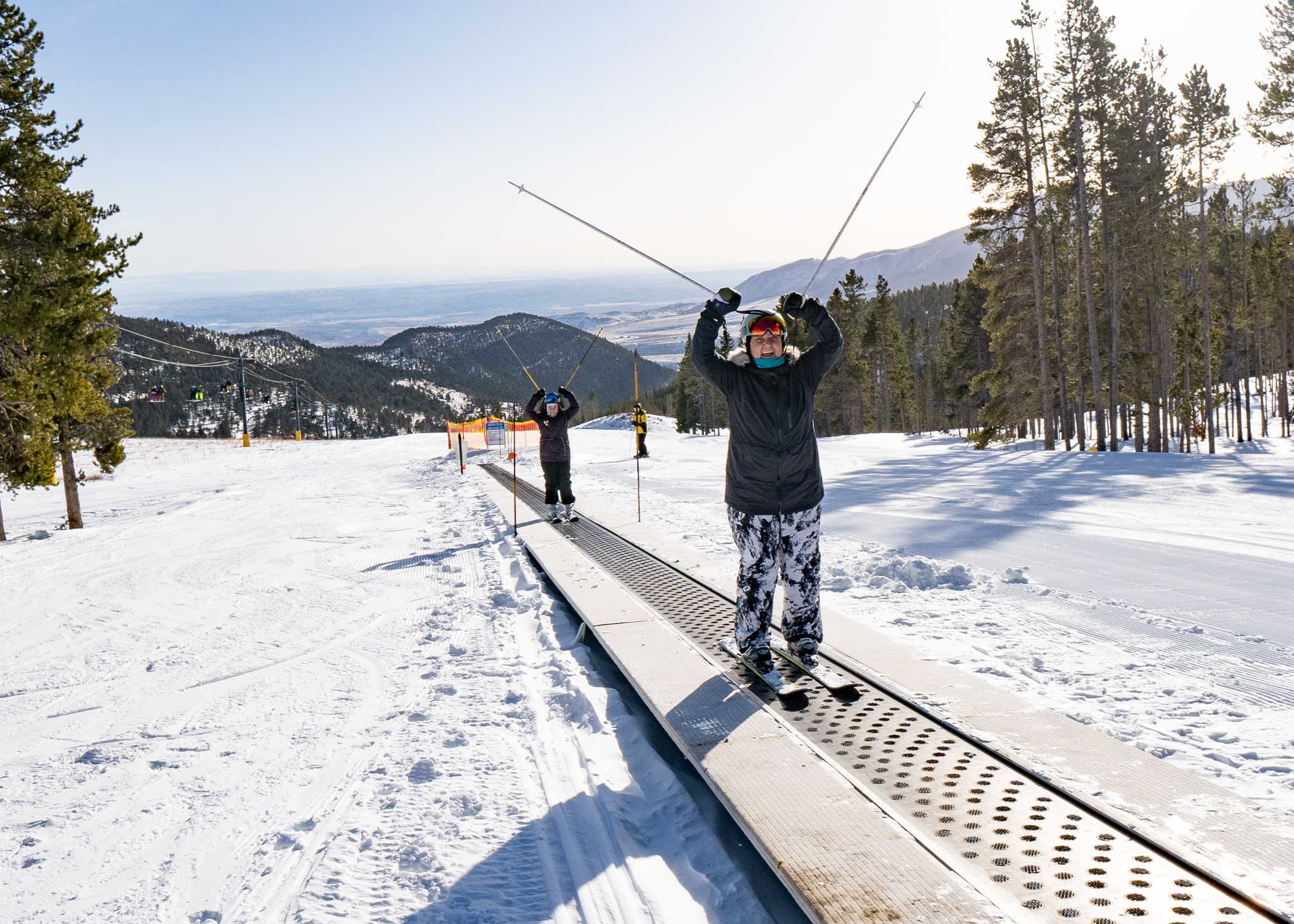 Red Lodge, Montana Ski Trail Map Women's Base Layers