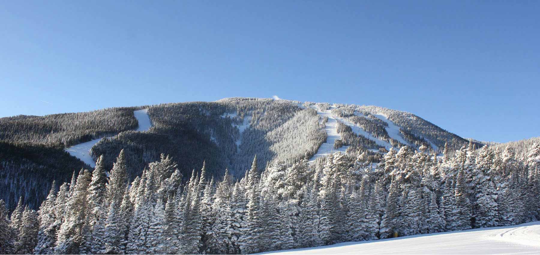 scenic view of red lodge mountain from miami beach ski run